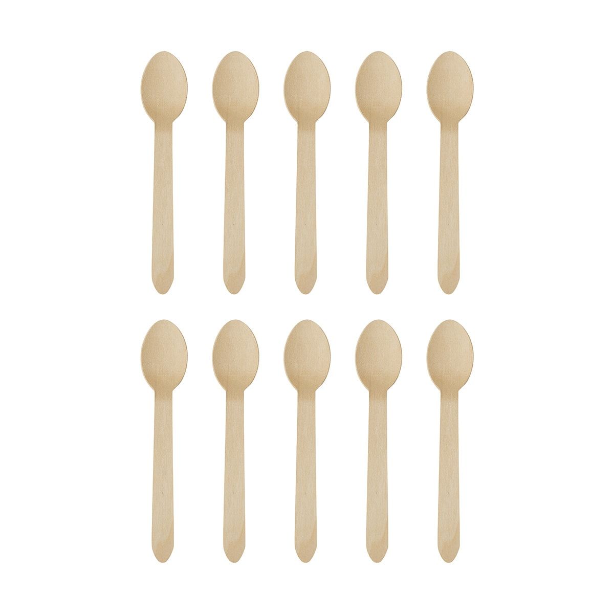 10 Piece Wooden Spoons