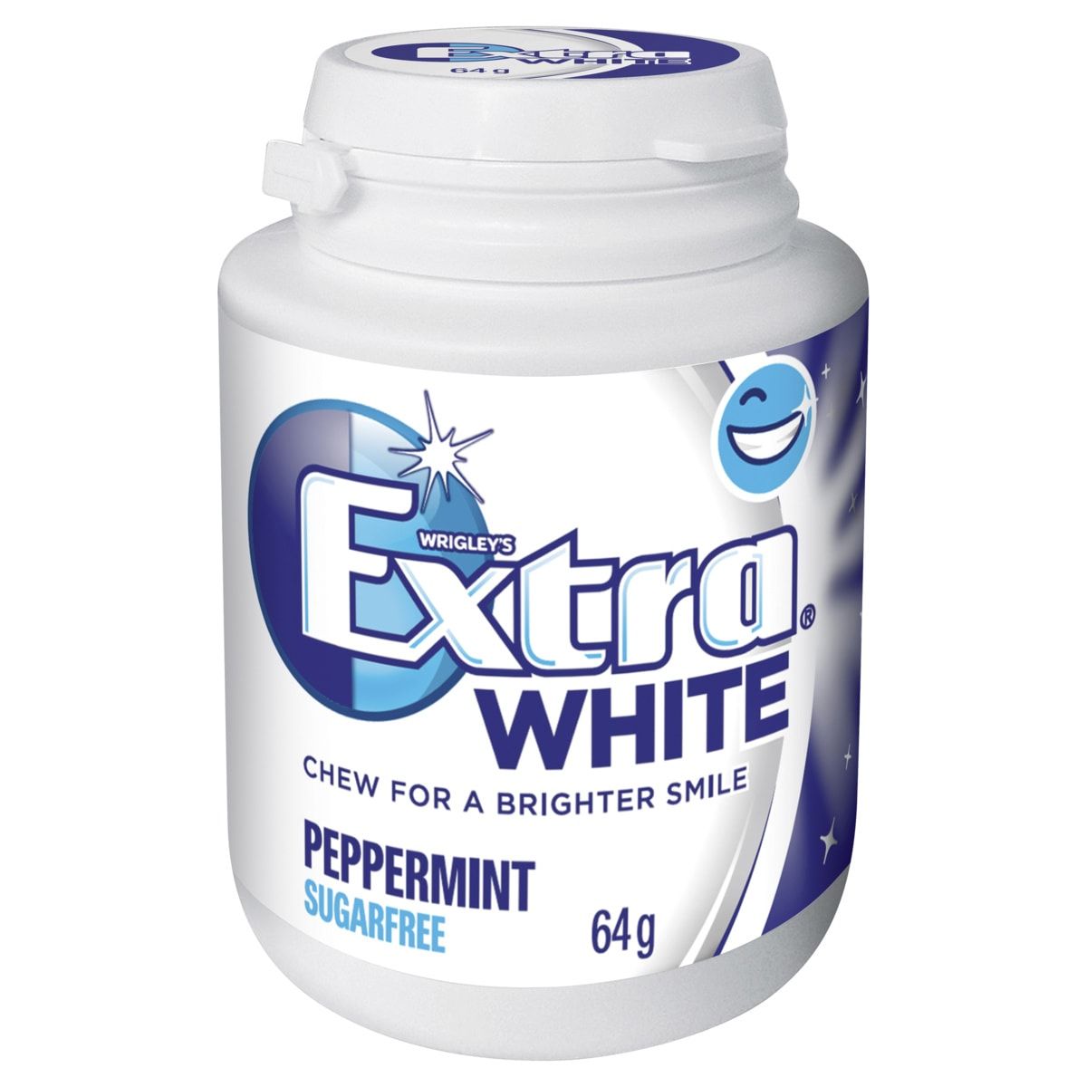 Wrigley's Extra White Peppermint Bottle 64g