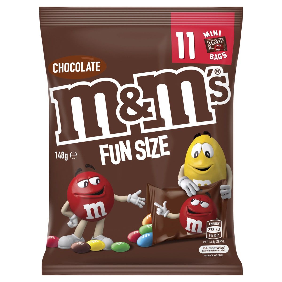 M&M's Milk Chocolate Fun Size Pack 148g