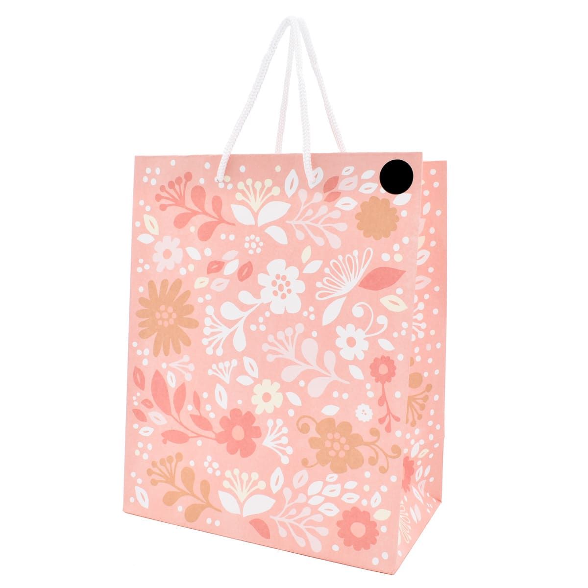 Hallmark Medium Pink Floral Gift Bag