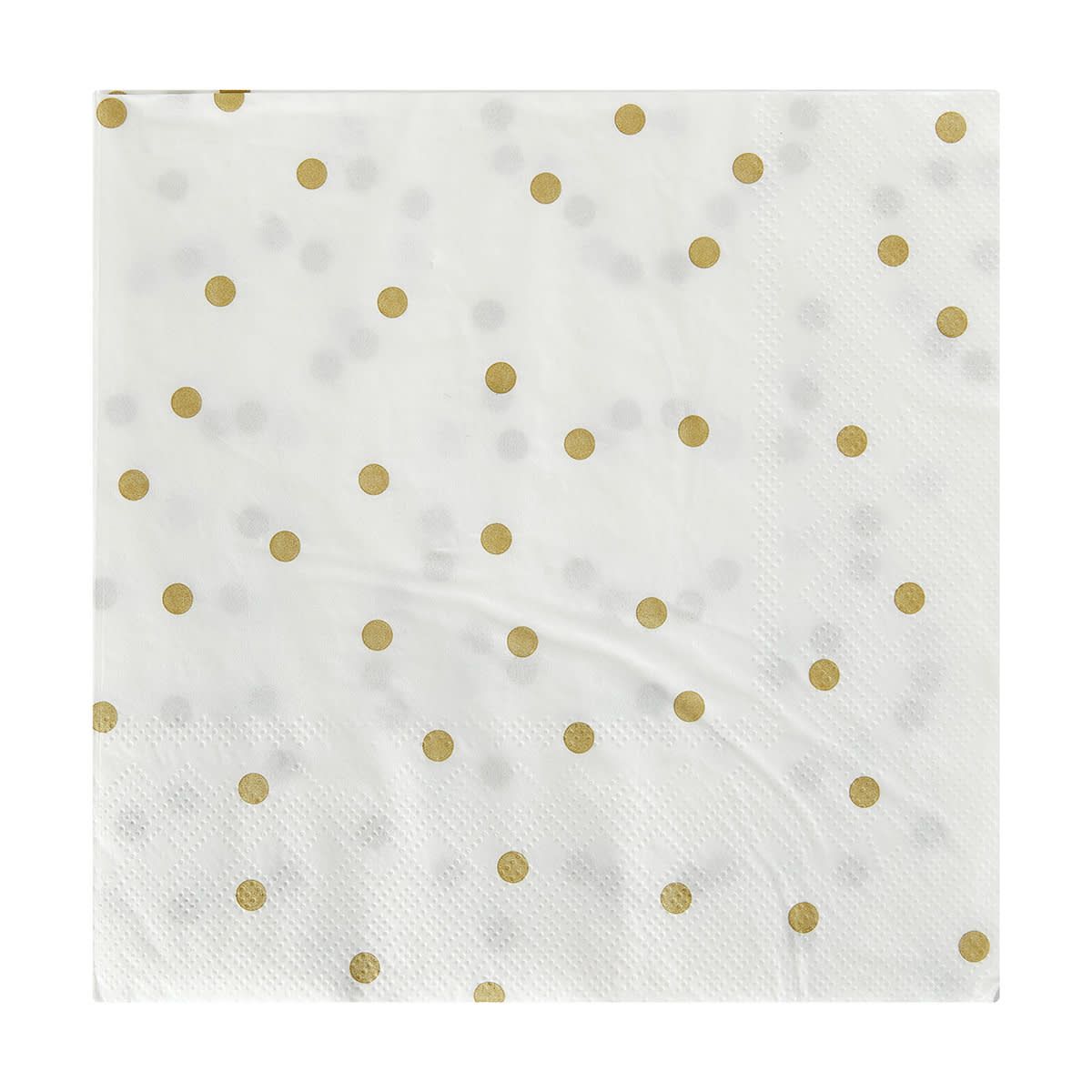 20 Piece Gold Print Napkins