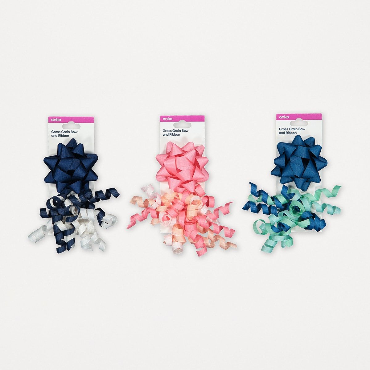 Gross Grain Bow and Ribbon - Assorted