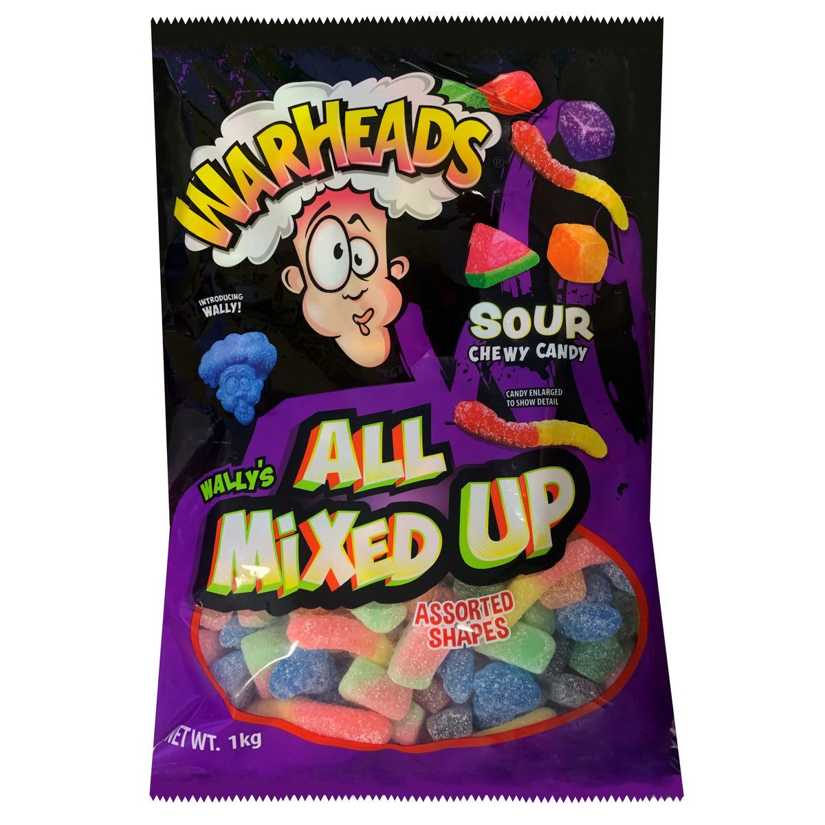 Warheads All Mixed Up Sour Chewy Candy 1kg