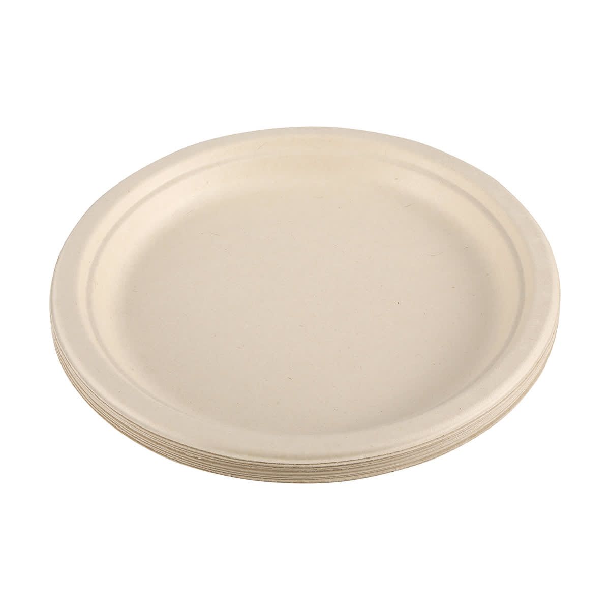 12 Pack Sugarcane Pulp Round Plates