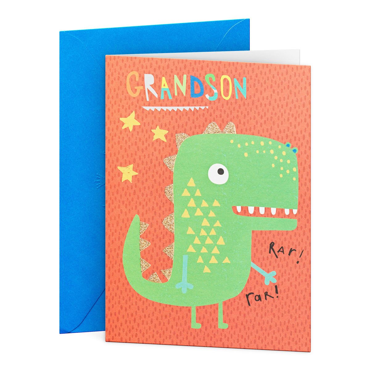 Hallmark Birthday Card for Grandson - Dinosaur