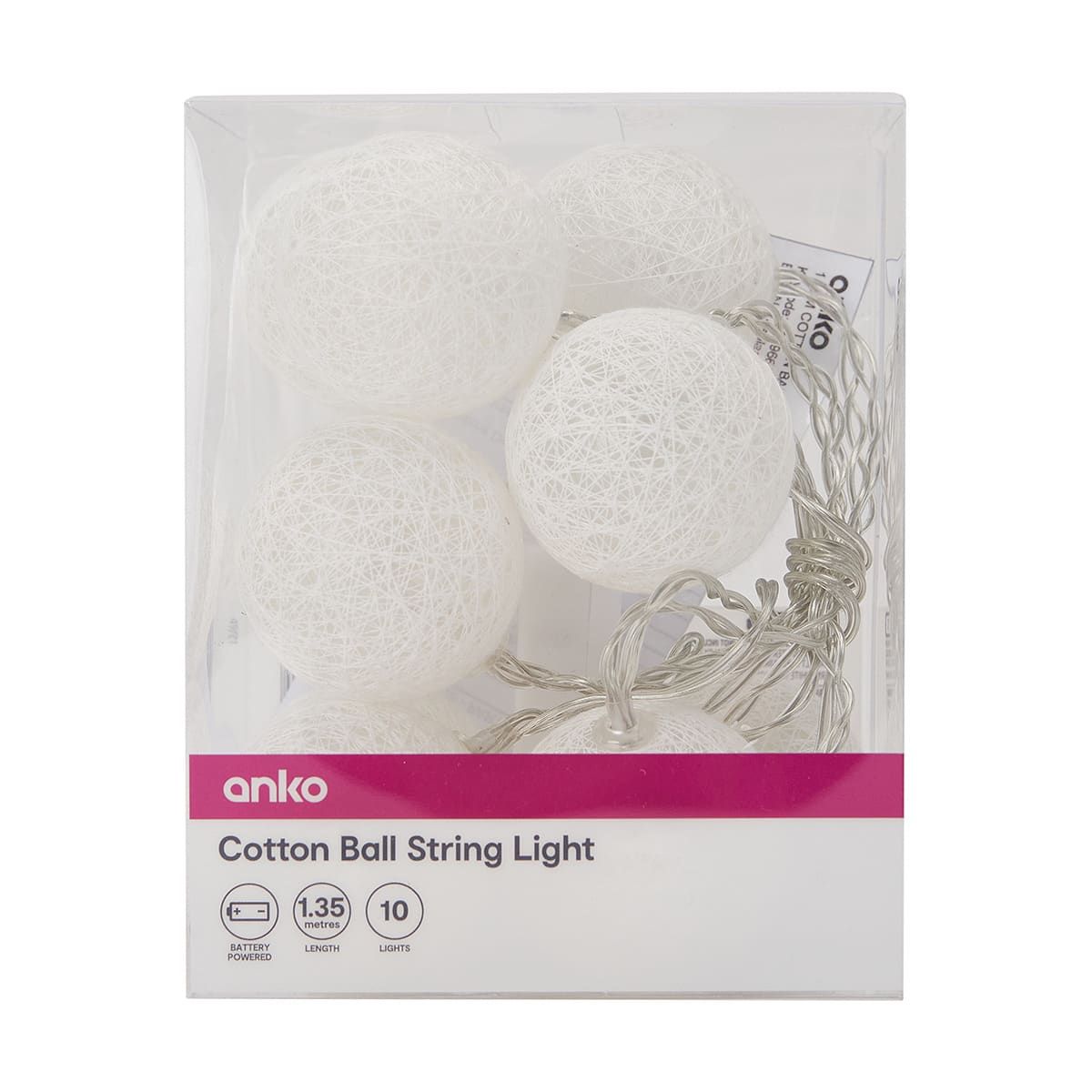 Cotton Ball String Lights