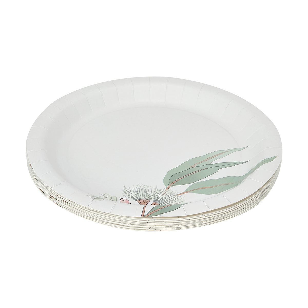16 Piece Botanical Paper Plates