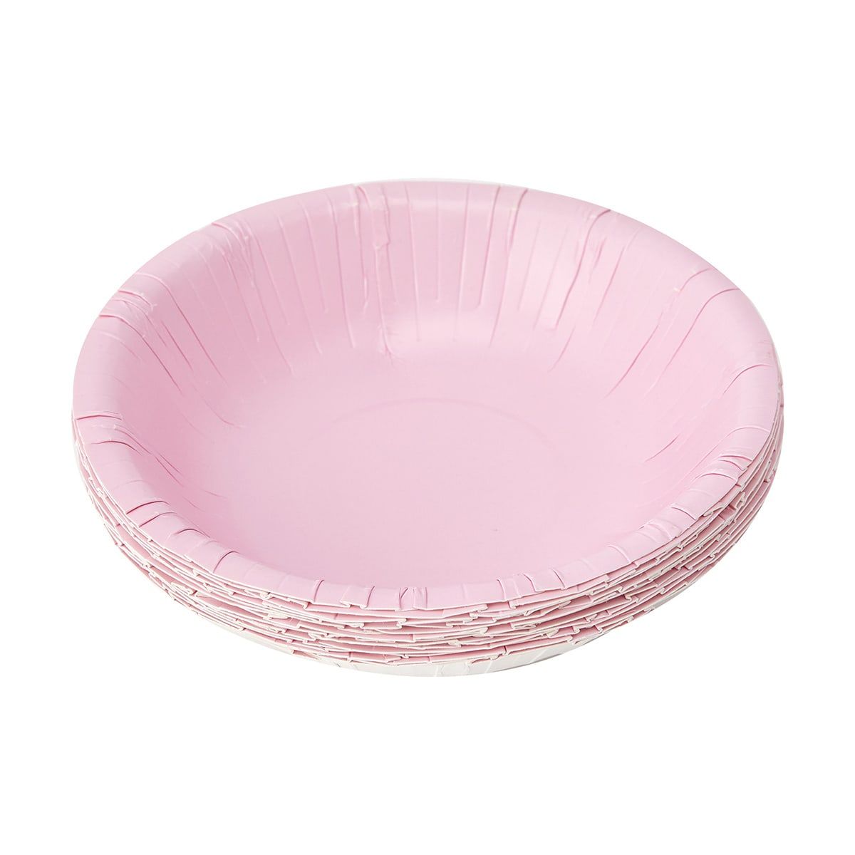 16 Piece Pink Paper Bowls