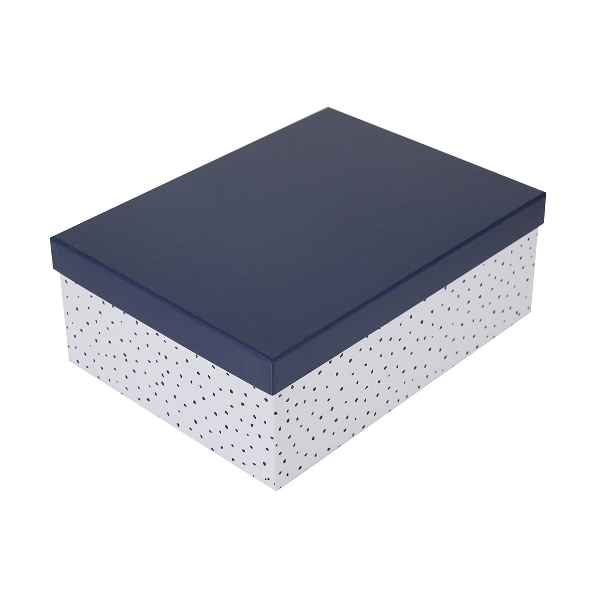 Navy Spot Gift Box - Large