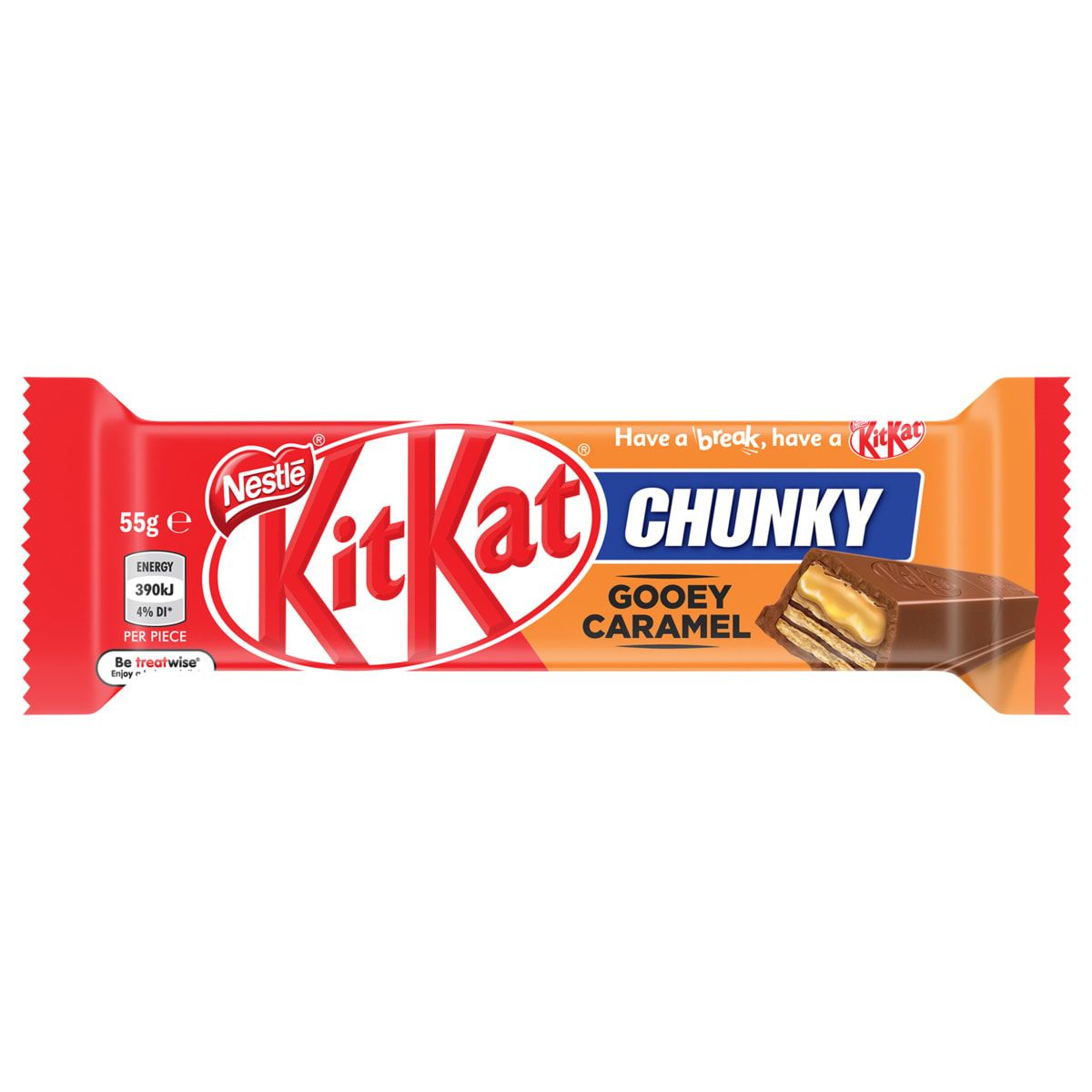 Nestle Kit Kat Gooey Caramel Chunky Bar 55g