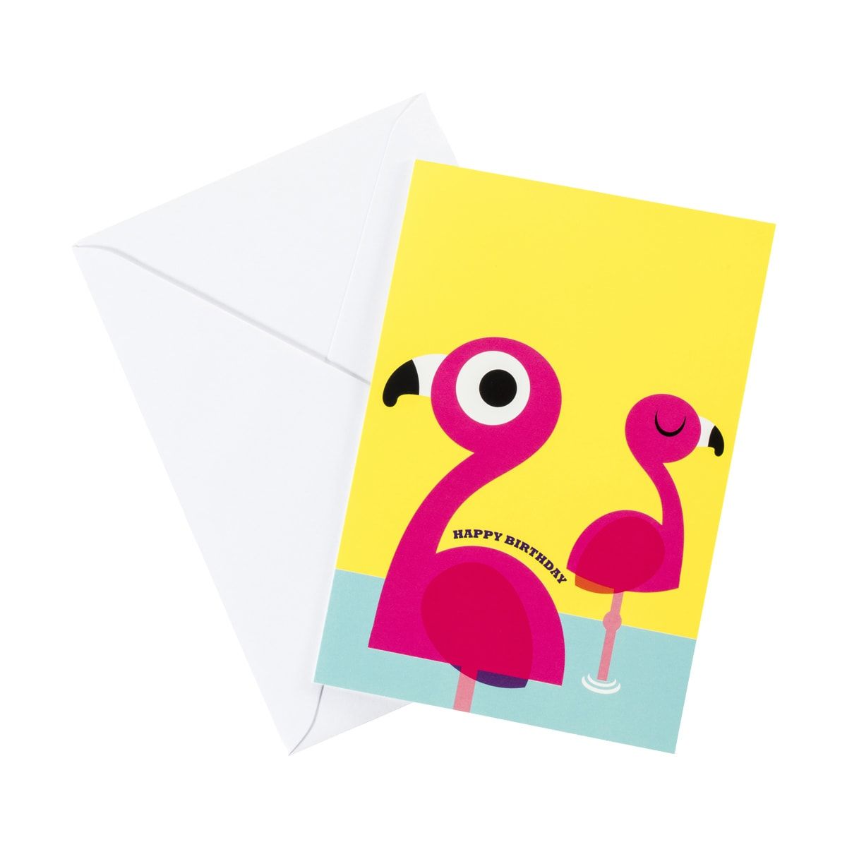 Flamingo Birthday Card