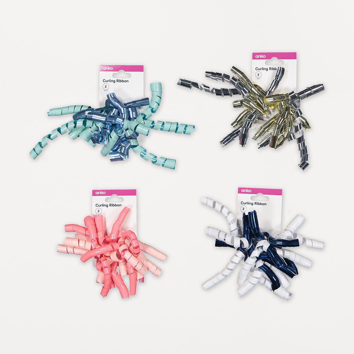 2 Pieces Curling Ribbon Set - Assorted