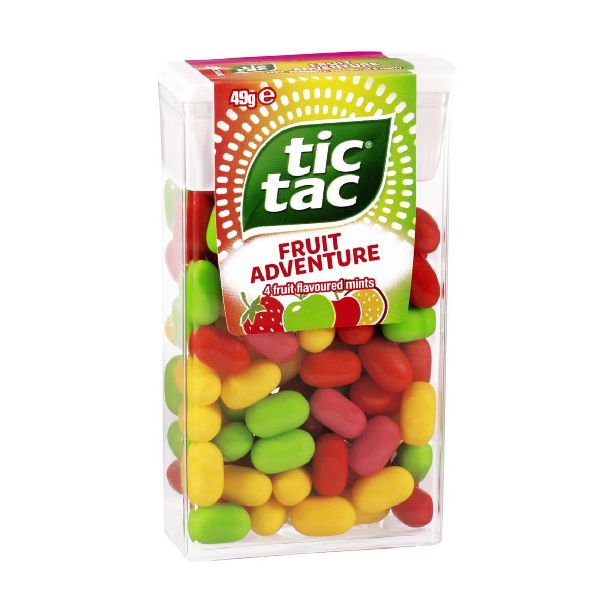 Tic Tac Fruit Adventure Four Fruit Flavoured Mints 49g