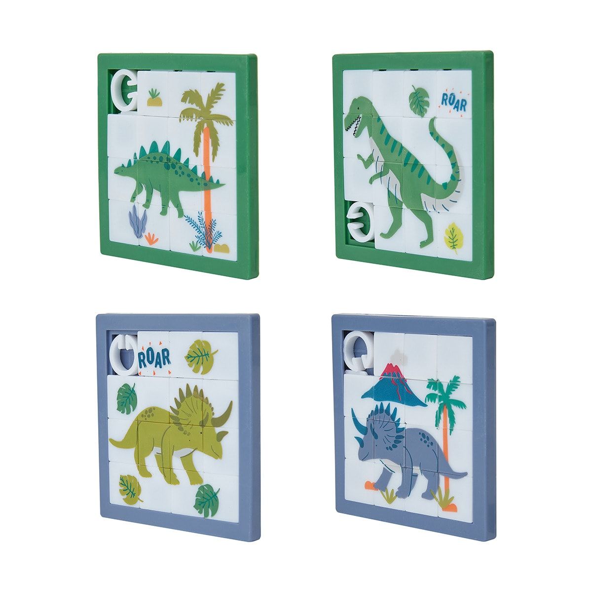4 Piece Dino Puzzles