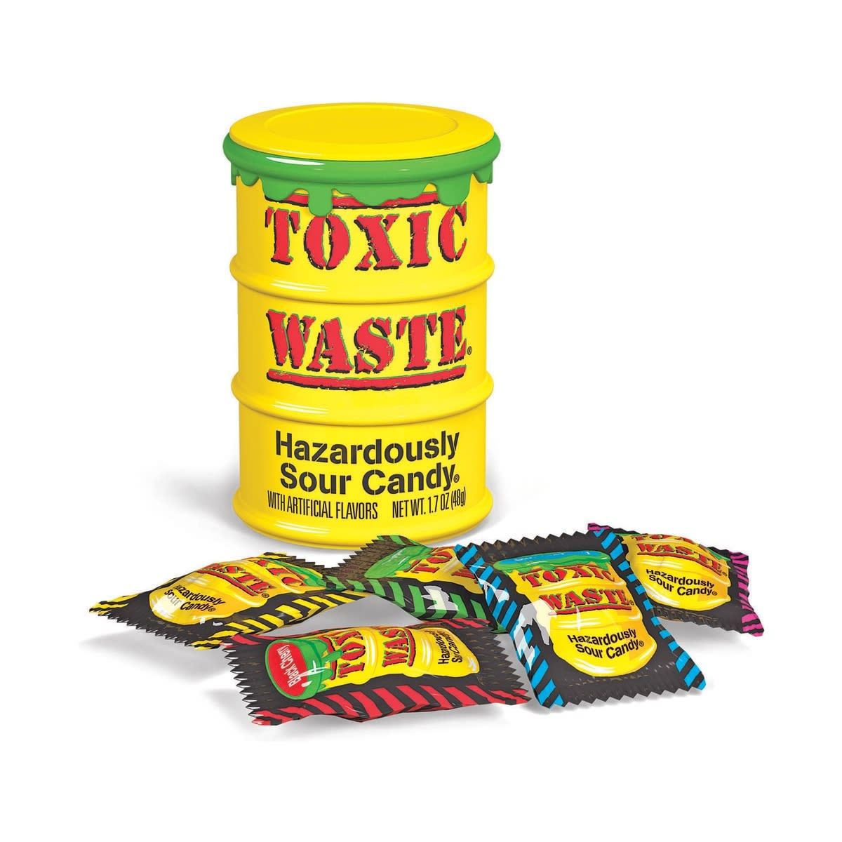 Toxic Waste Sour Candy Drum 48g