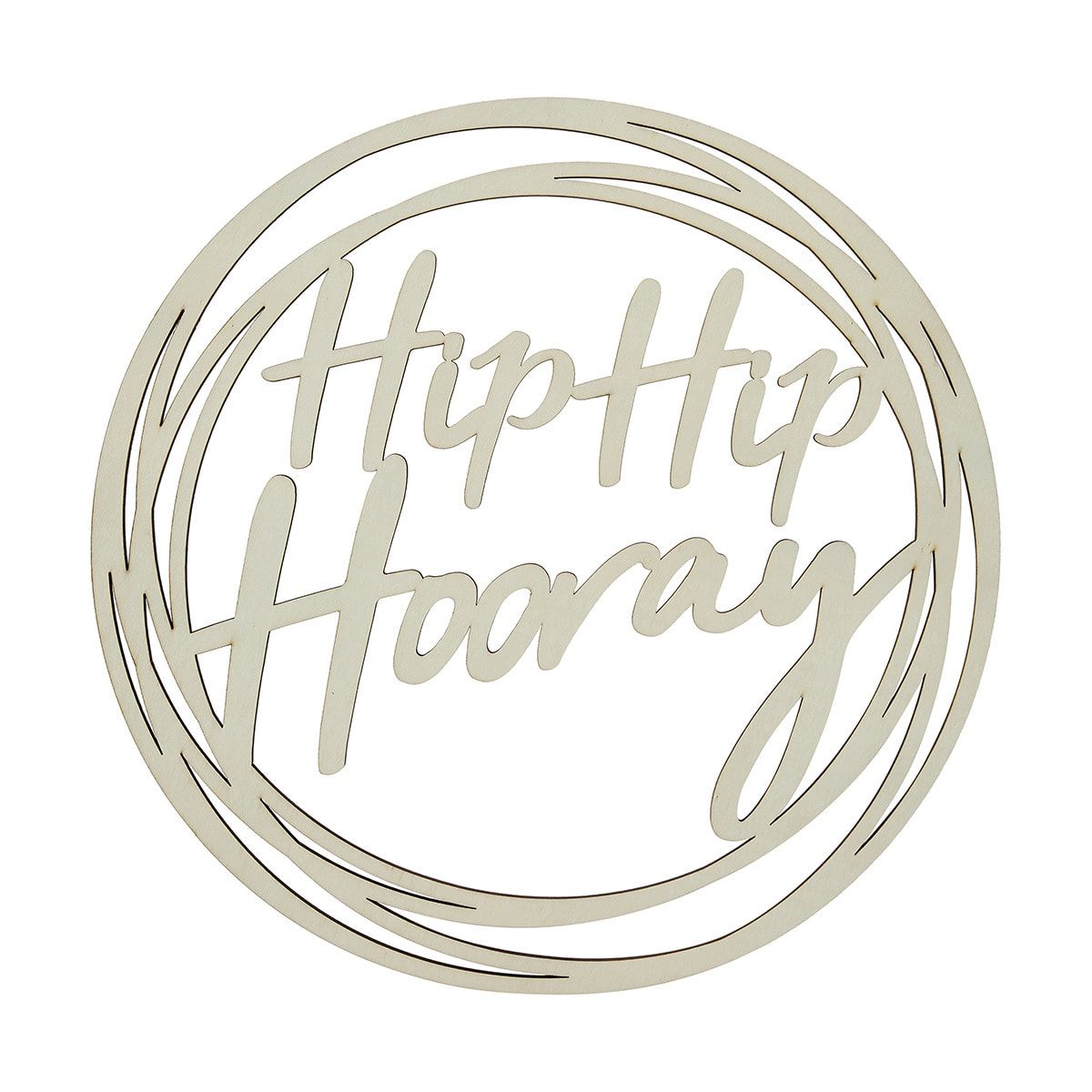 Round Wooden Sign