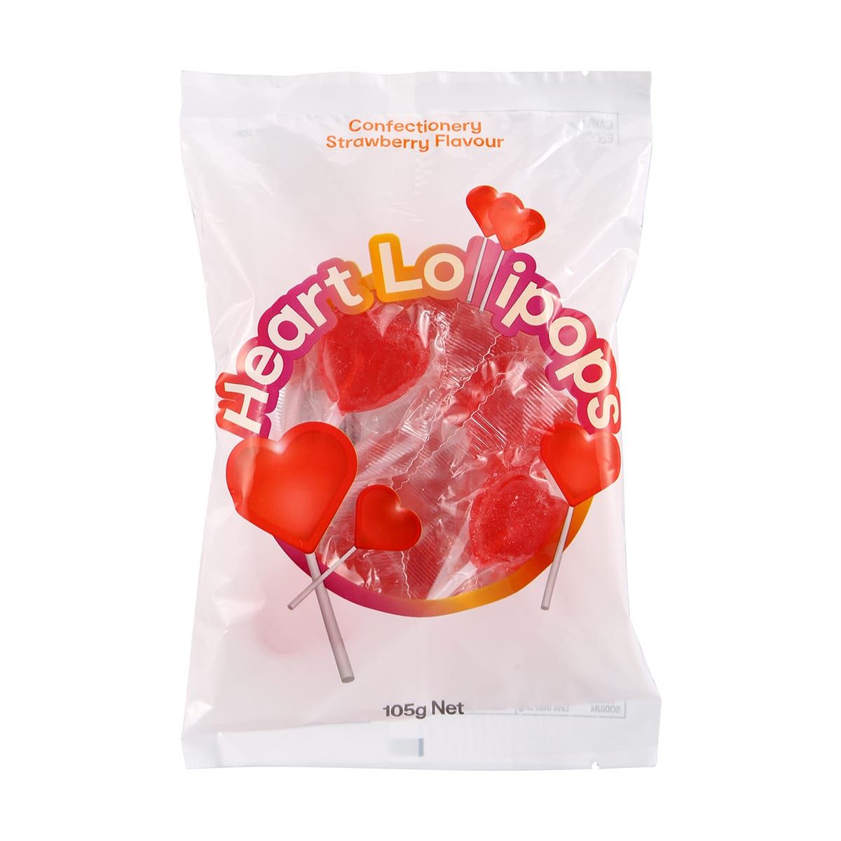 Heart Lollipops 105g