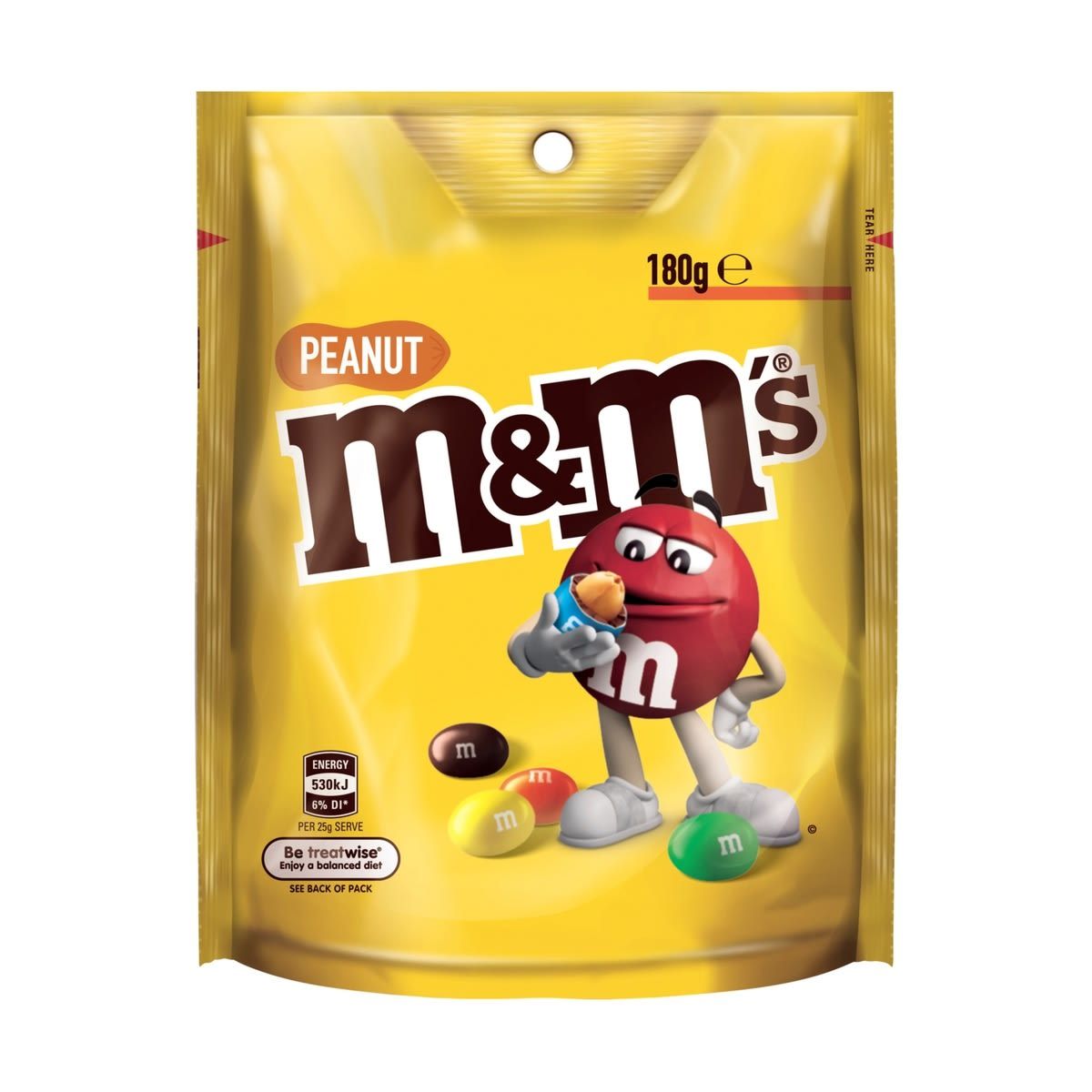 M&M's Peanut Chocolate Medium Bag 180g