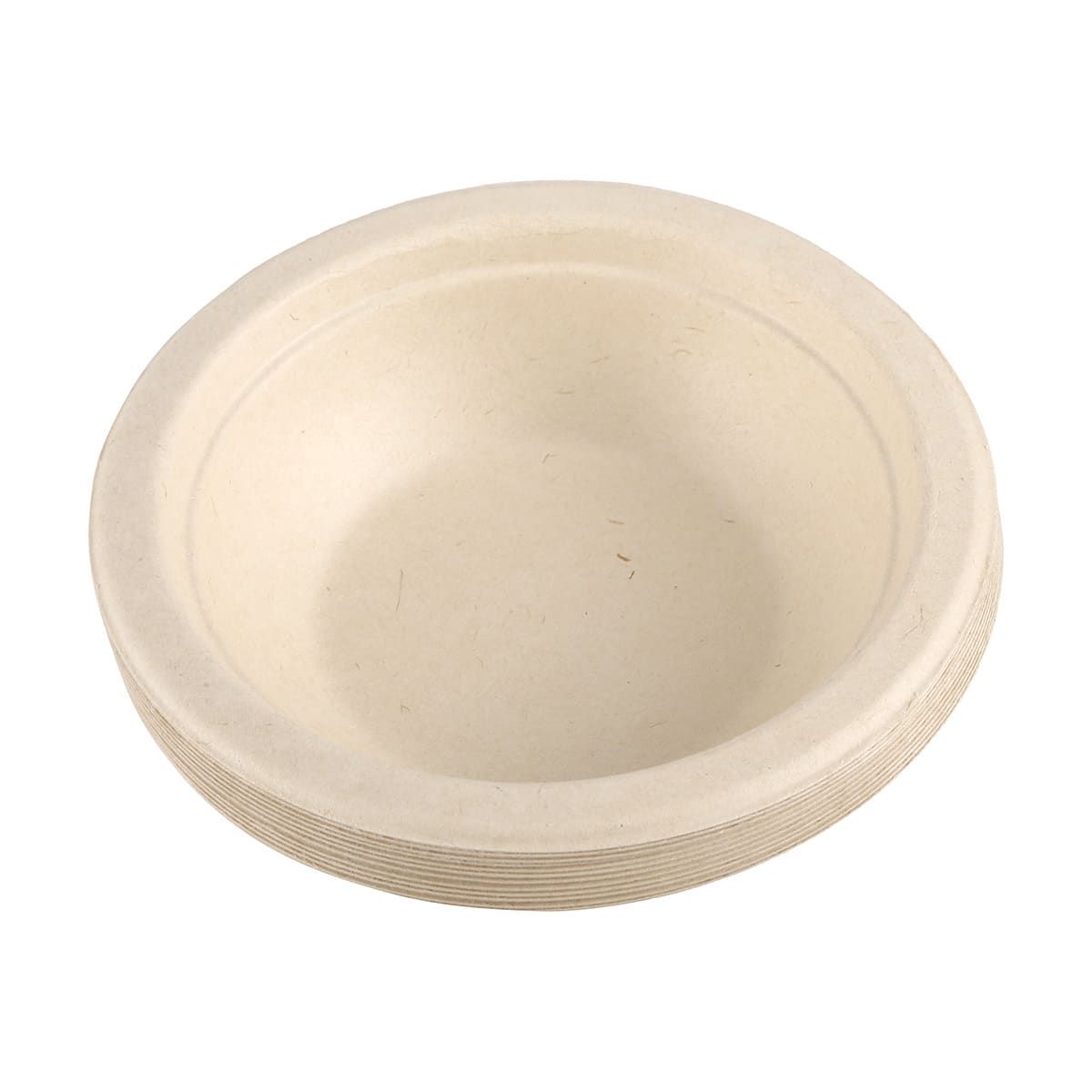 12 Pack Sugarcane Pulp Round Bowls