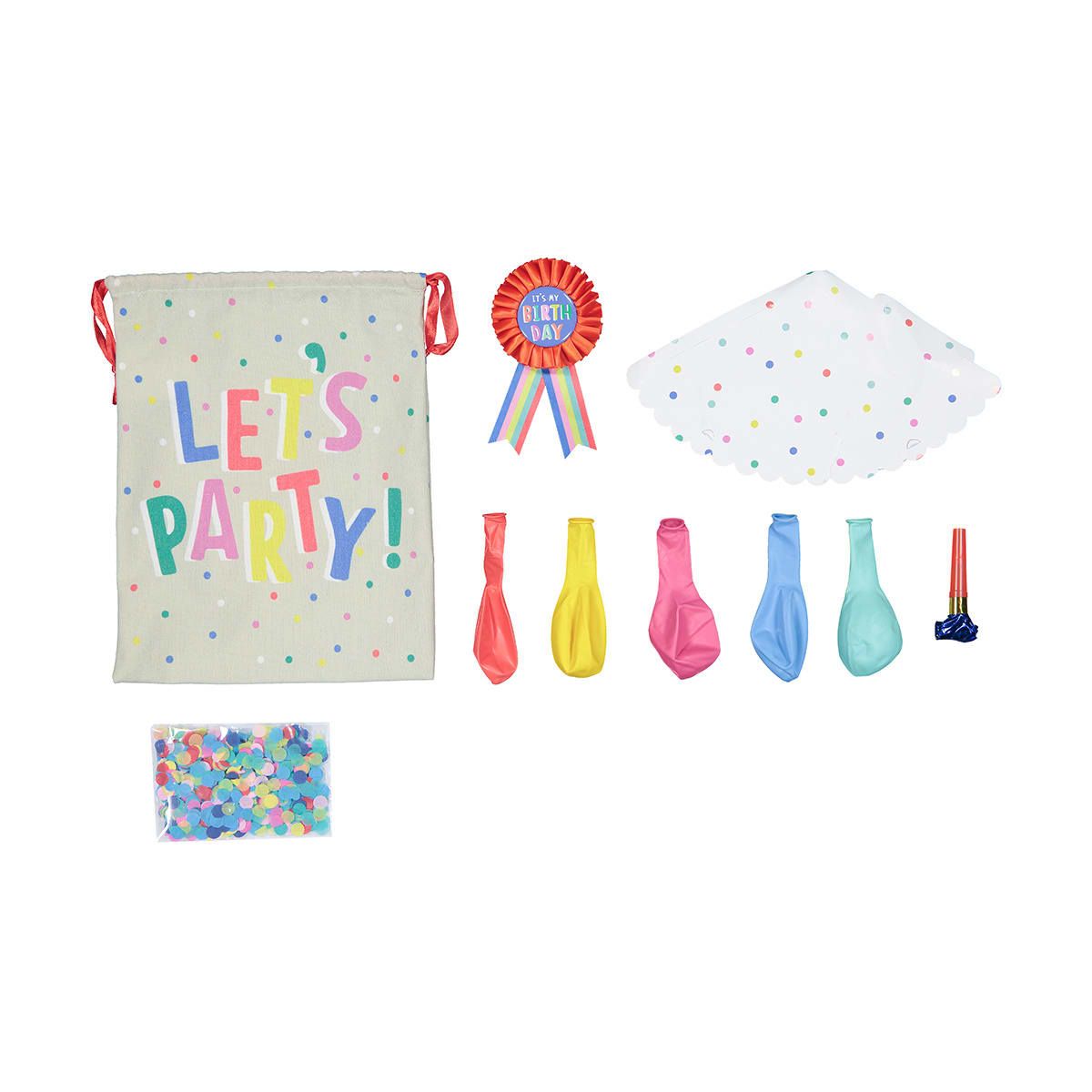 10 Piece Birthday Fun in a Bag