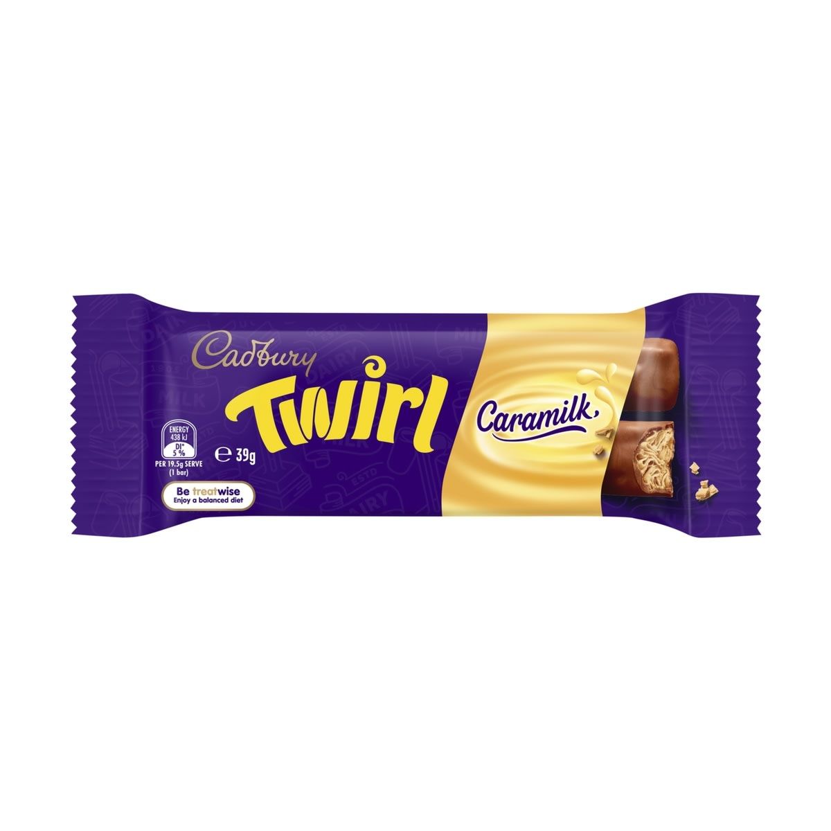 Cadbury Twirl Caramilk Chocolate Bar 39g