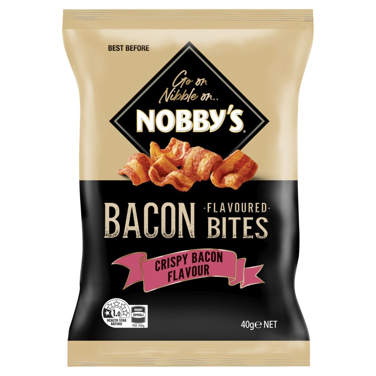 Nobby's Crispy Bacon Flavoured Bites 40g