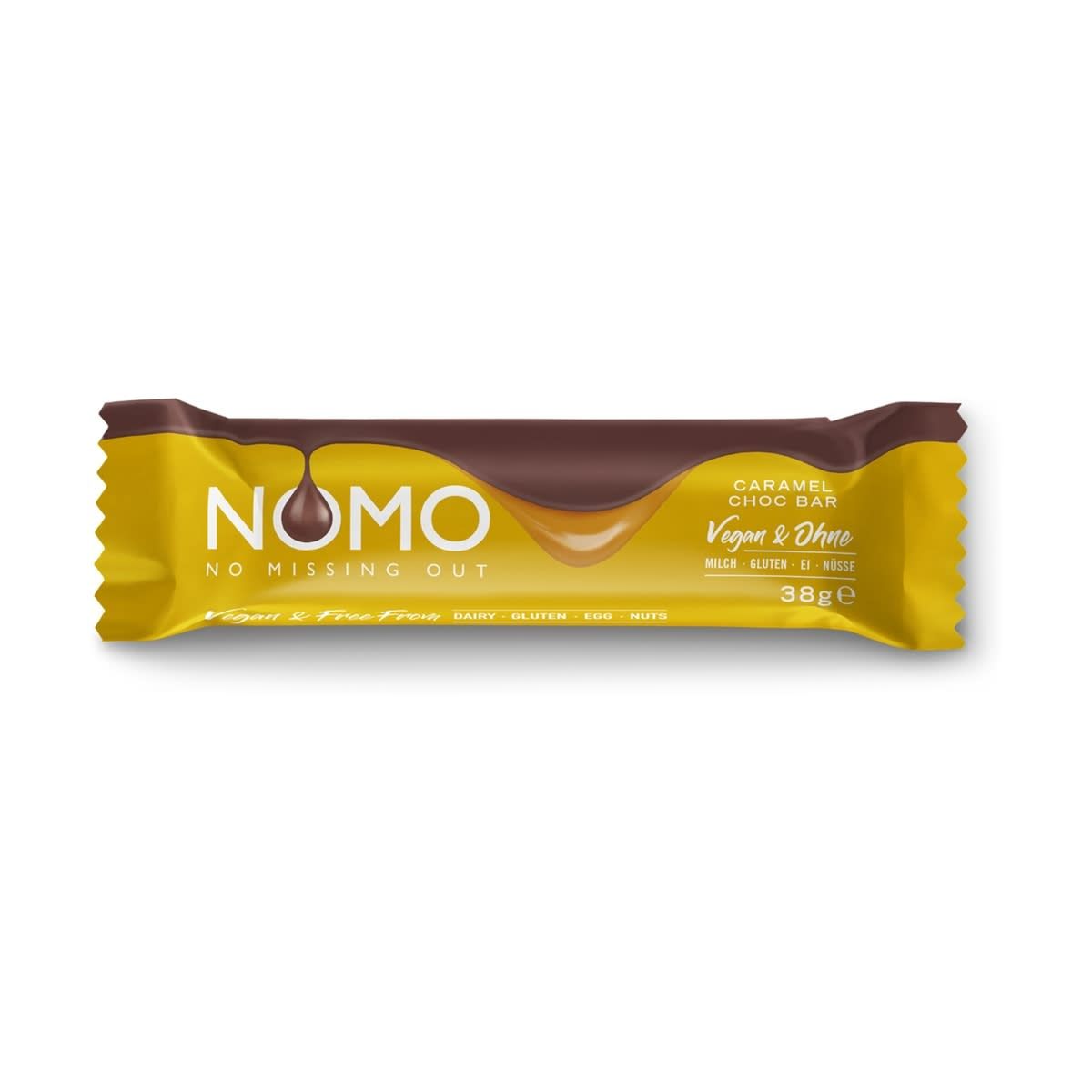 Nomo Caramel Choco Bar 38g