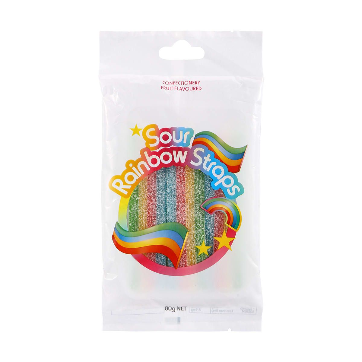 Sour Rainbow Straps Candy 80g