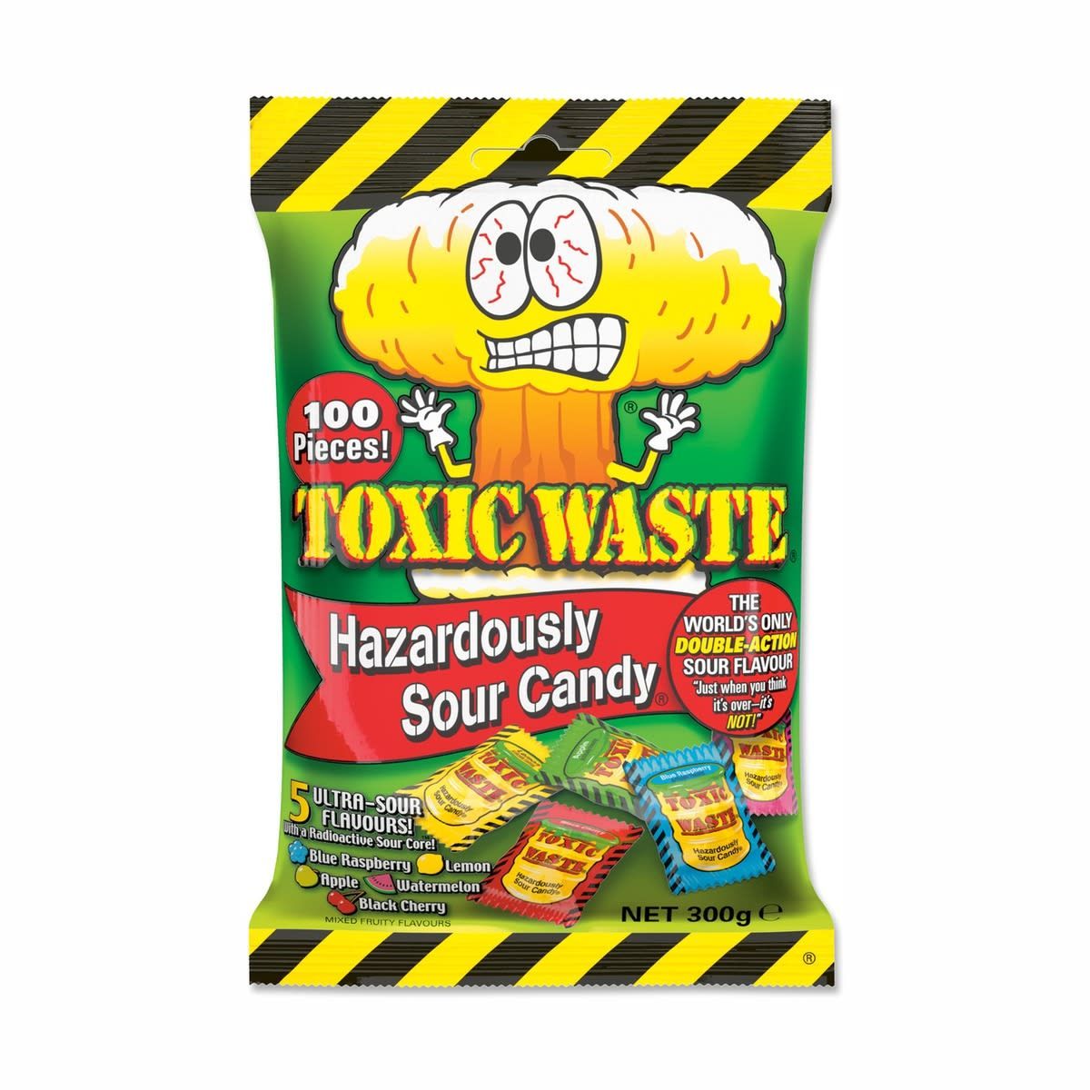 Toxic Waste Hazardously Sour Candy Bag 300g