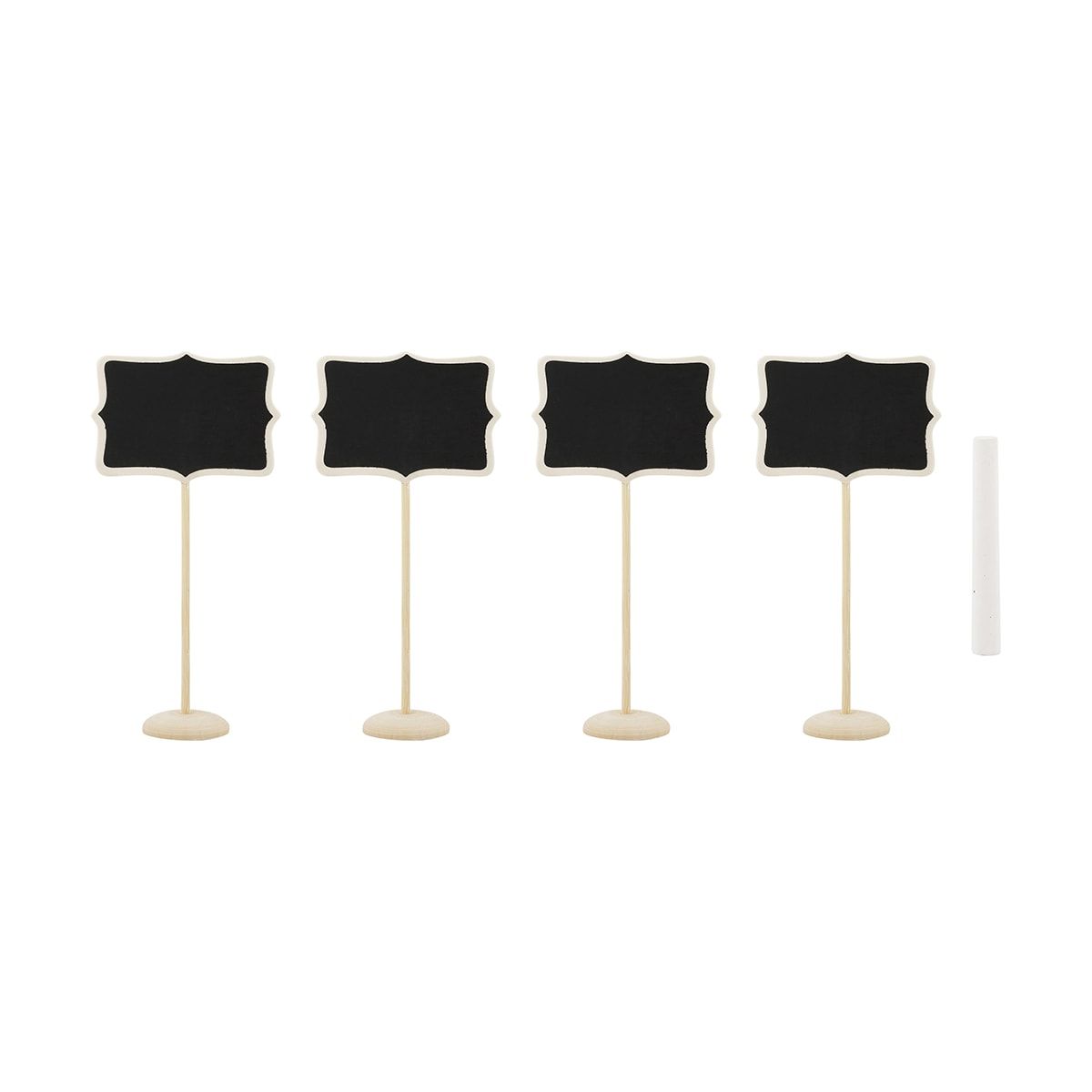 4 Pack Chalkboard Signs