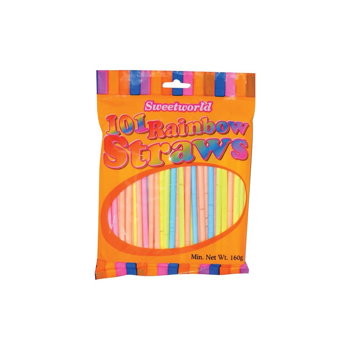 Sweetworld 101 Rainbow Straws 160g