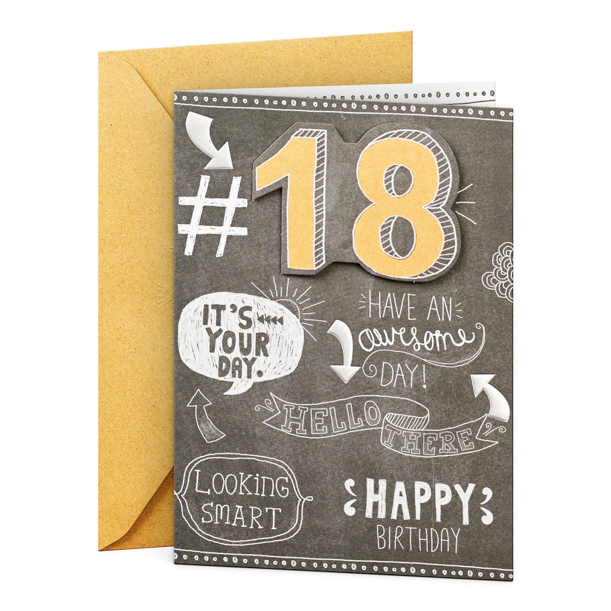 Hallmark Birthday Card - Age 18