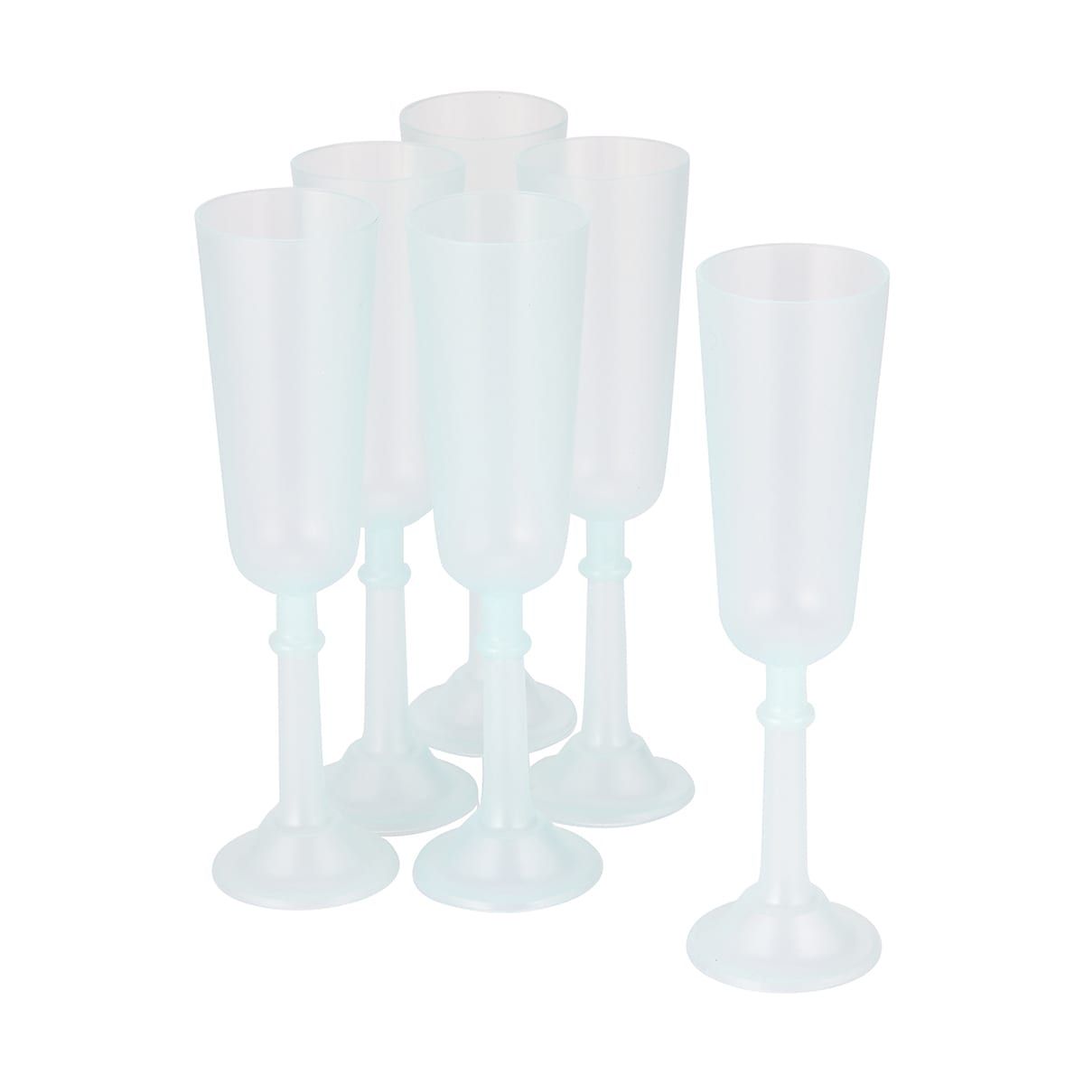 6 Champagne Glasses