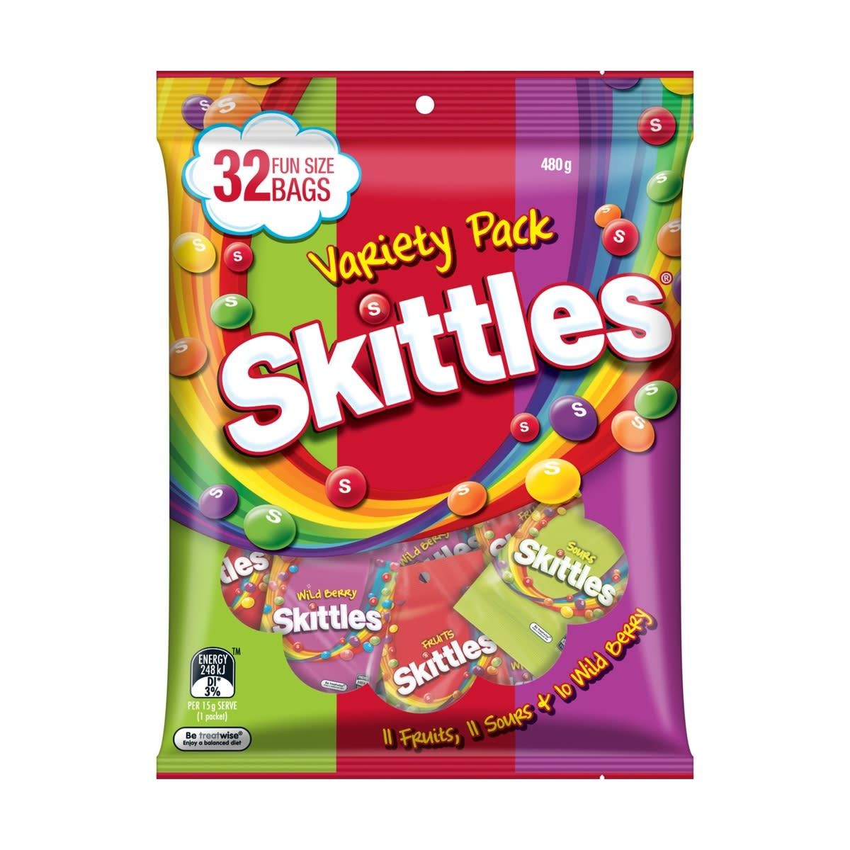 Skittles Variety Pack 480g