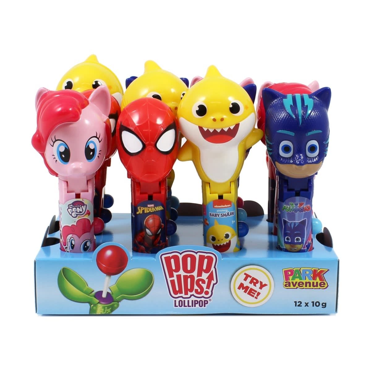 Park Avenue Pop Ups Lollipop 10g - Assorted
