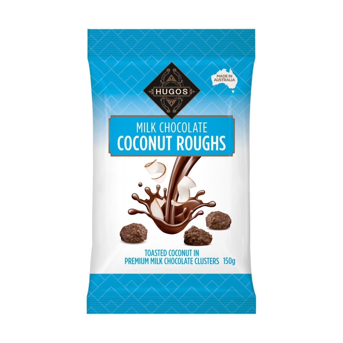Hugos Milk Chocolate Coconut Roughs 150g