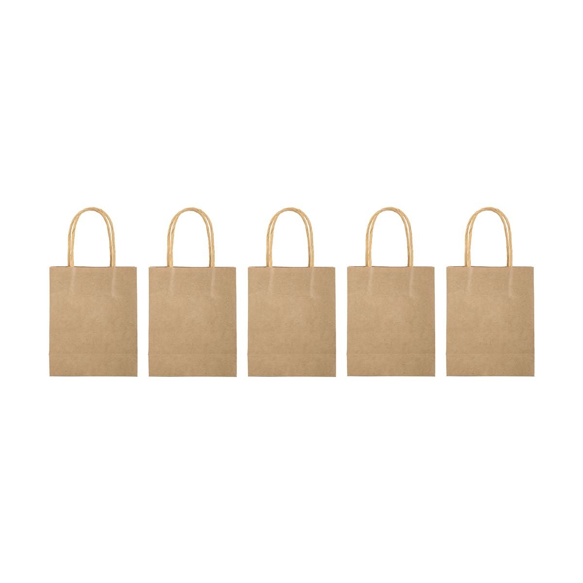 5 Pack Kraft Loot Bags