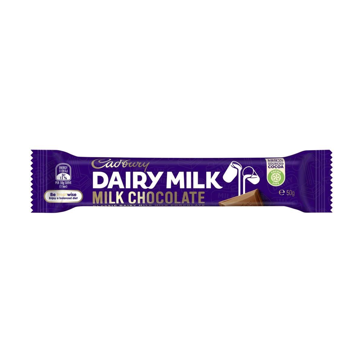 Cadbury Dairy Milk Chocolate Bar 50g