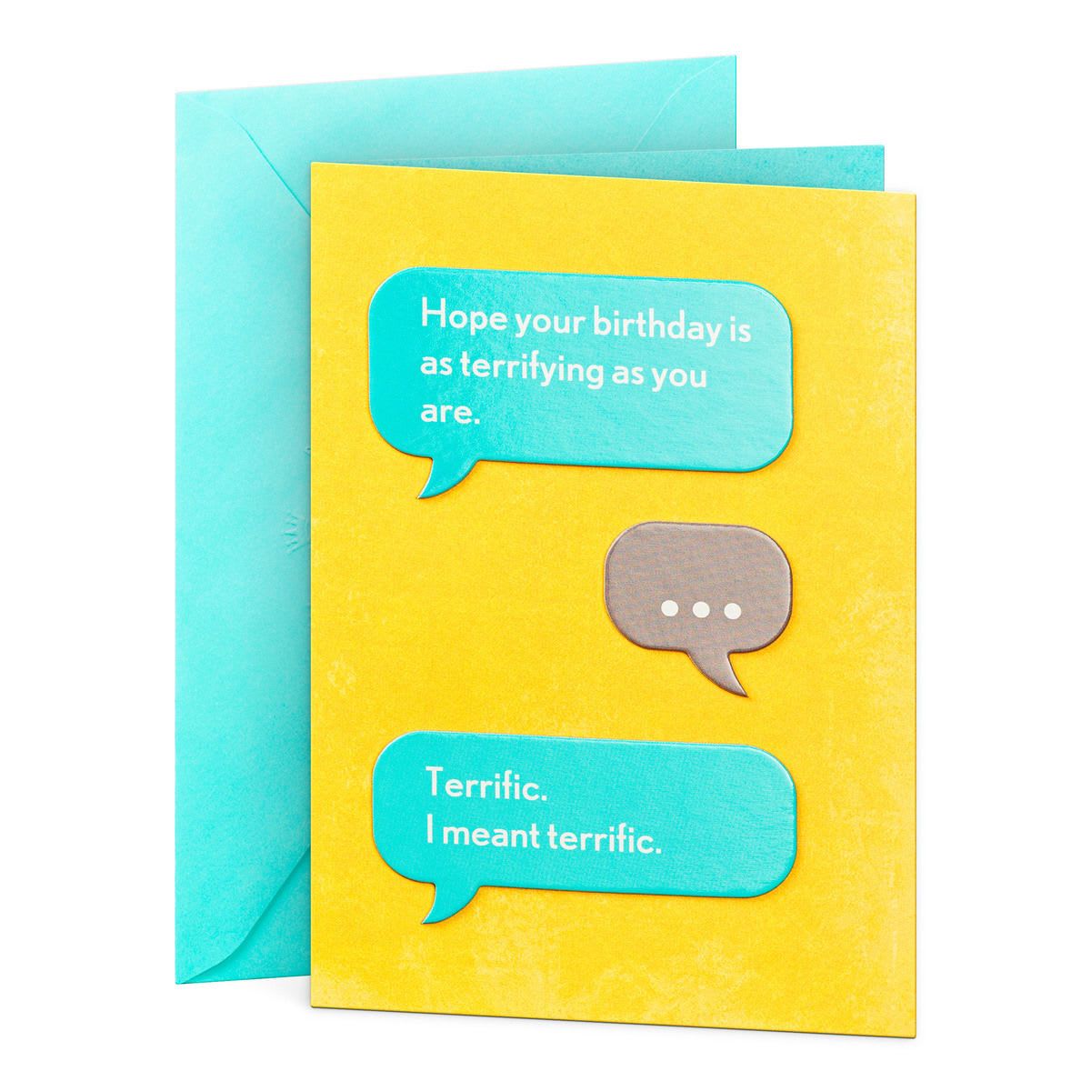 Hallmark Birthday Card - Terrific