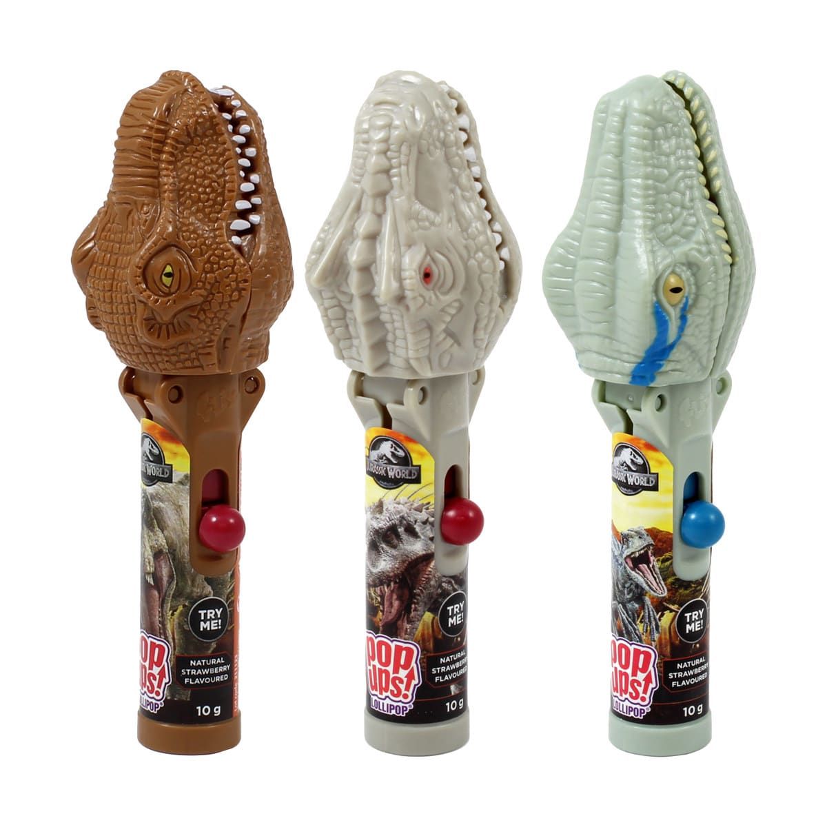Jurassic World Pop Ups Lolipop 10g - Assorted