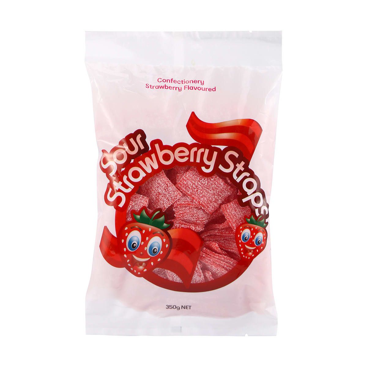 Sour Strawberry Straps 350g