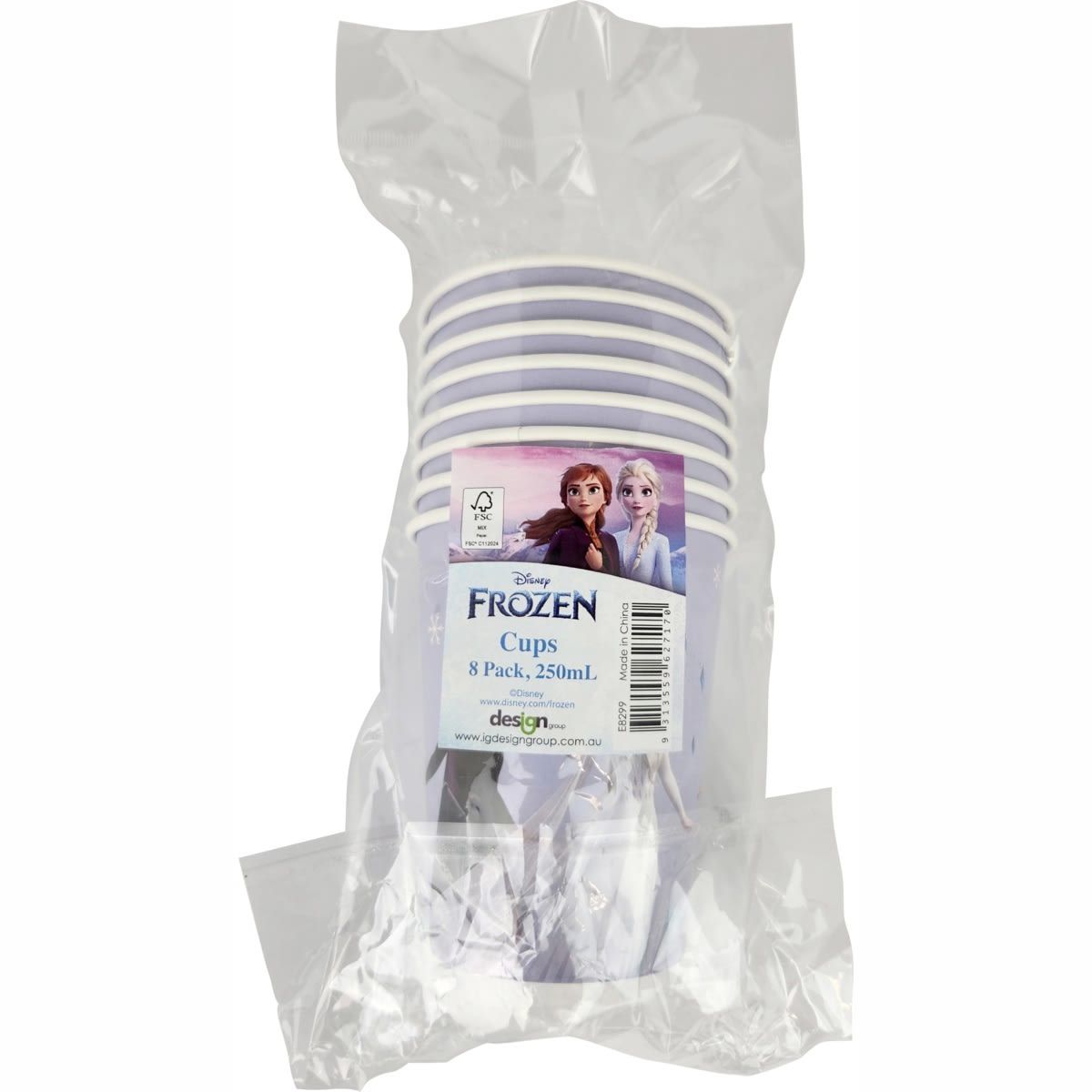 8 Pack Disney Frozen Cups