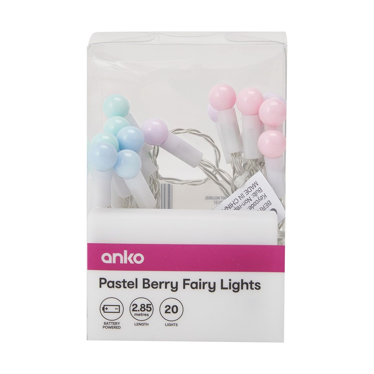 Pastel Berry Fairy Lights