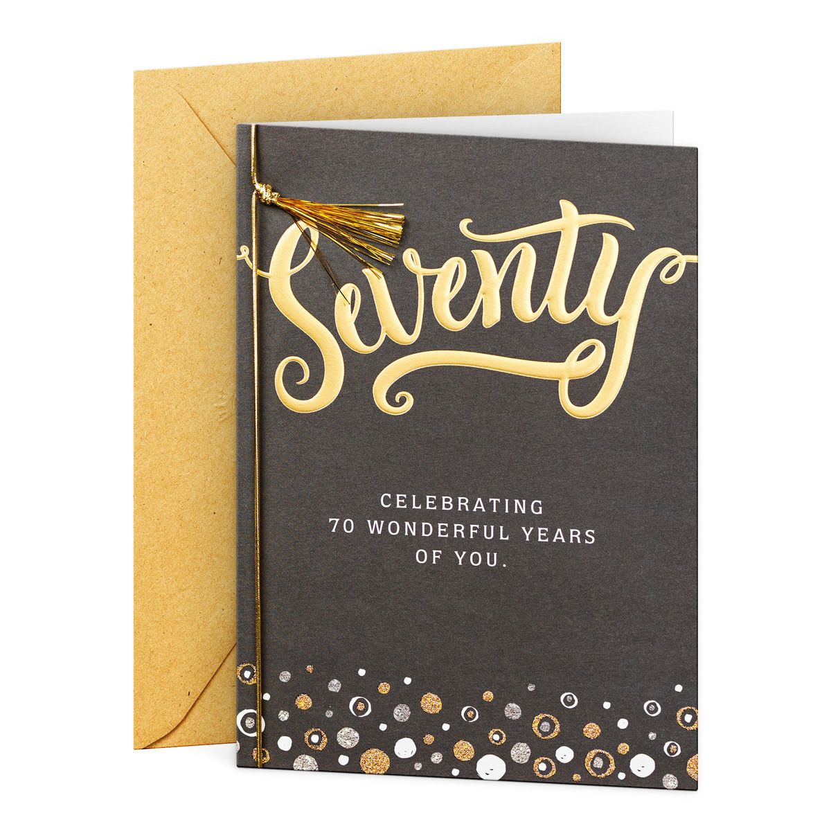 Hallmark Birthday Card Wonderful Years - Age 70