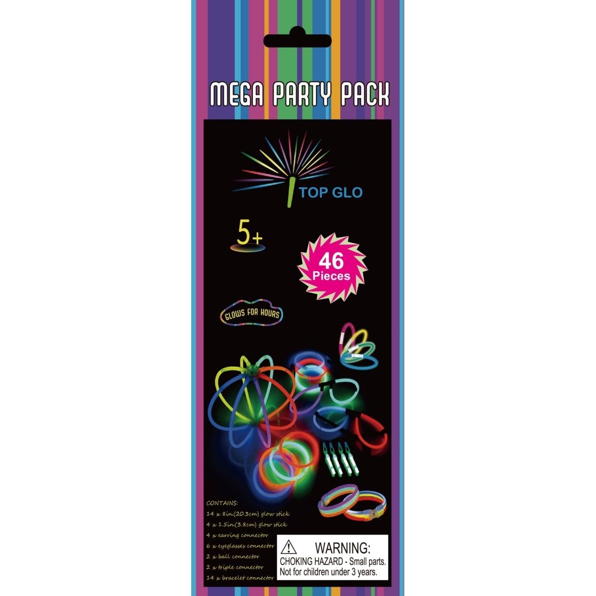 46 Piece Alpen Top Glow Mega Party Pack