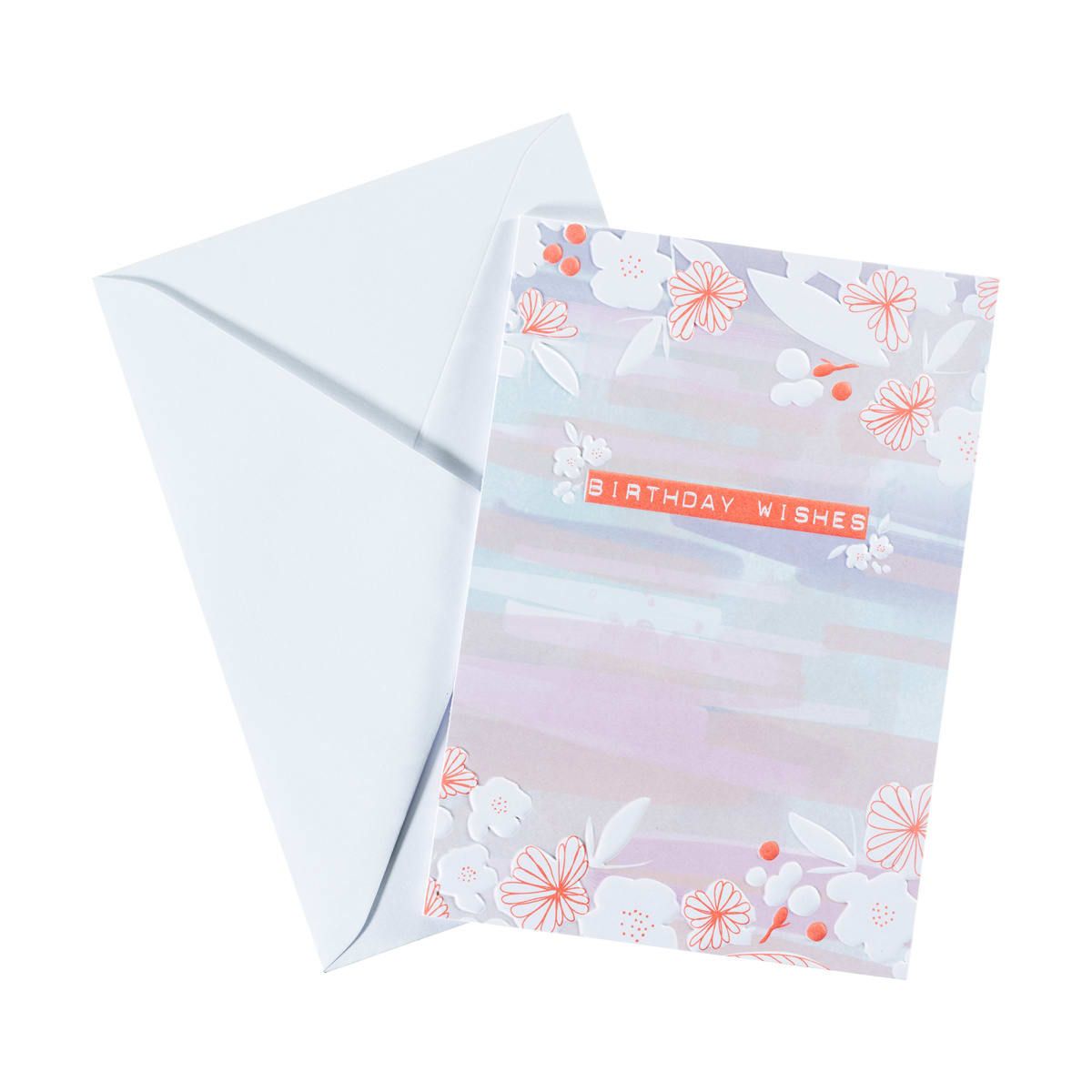 Floral Print Birthday Card