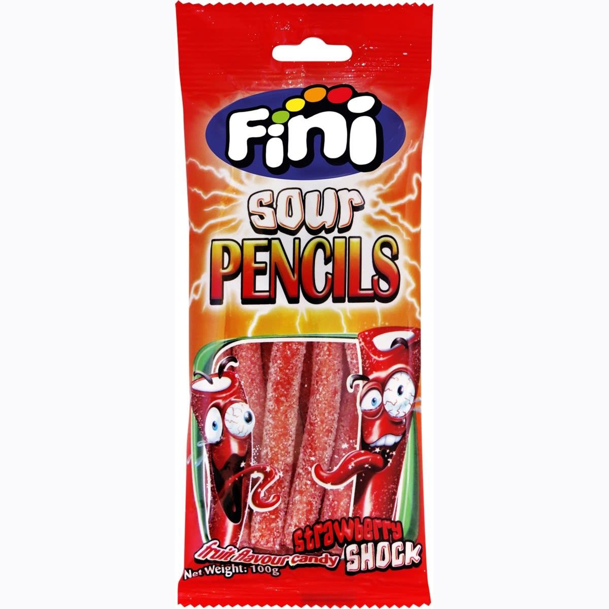 Fini Strawberry Shock Sour Pencils 100g