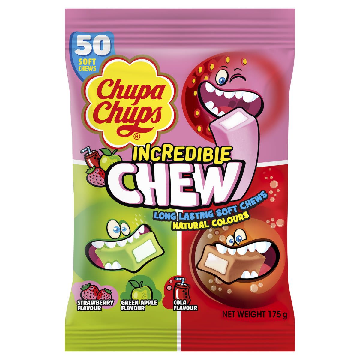 Chupa Chups Incredible Chew Share Bag 175g