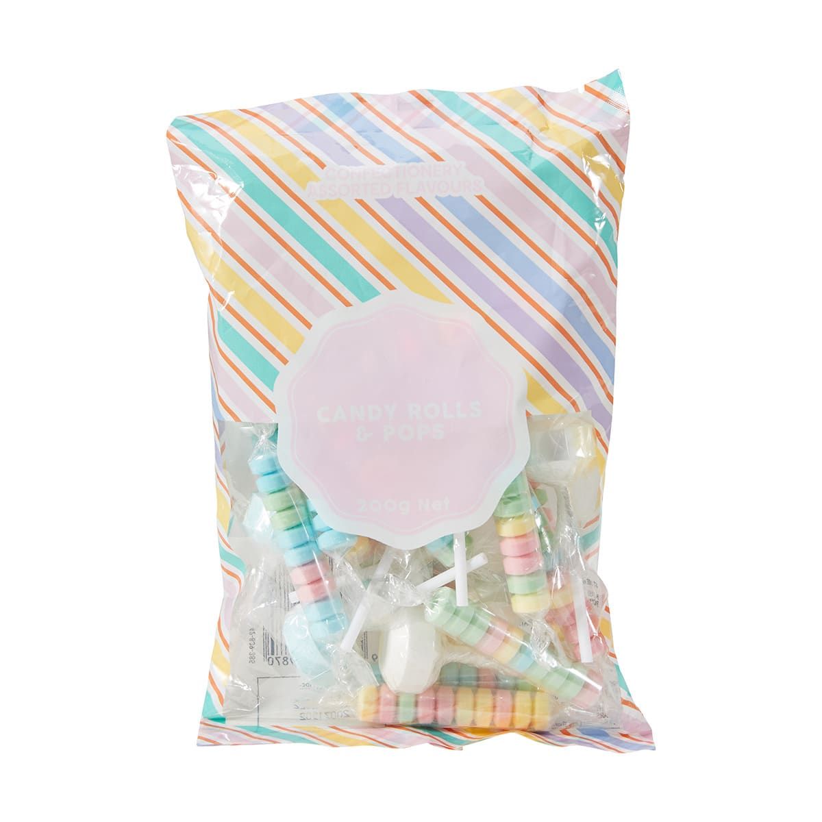 Candy Rolls & Pops 200g