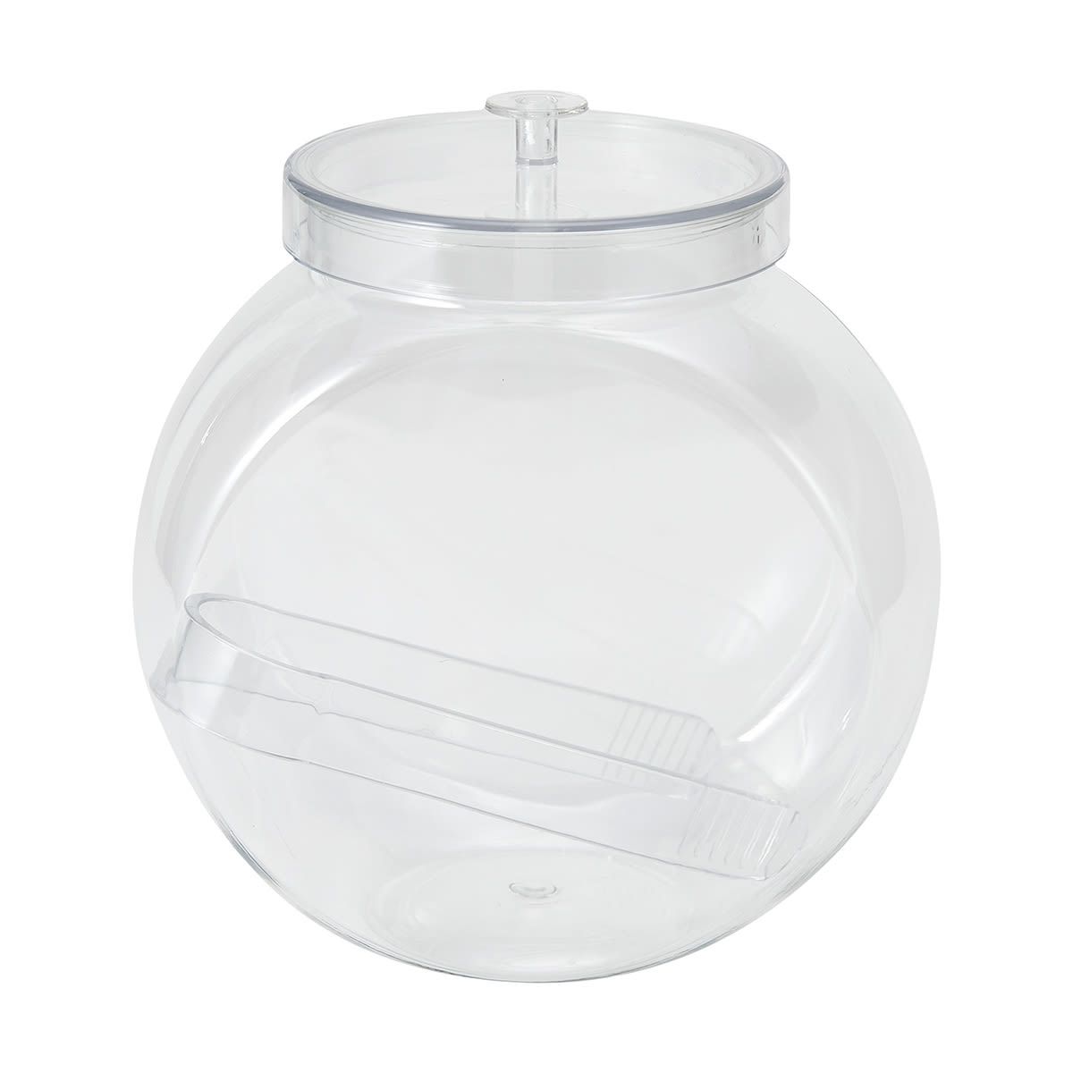 Candy Bowl with Lid & Tongs